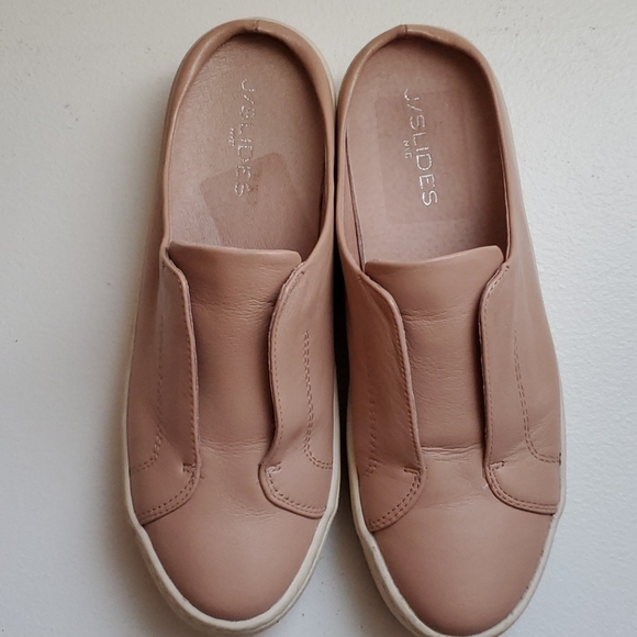 🌷J/SLIDES NYC Leather Slip-on Plataform Sneaker - Picture 8 of 8